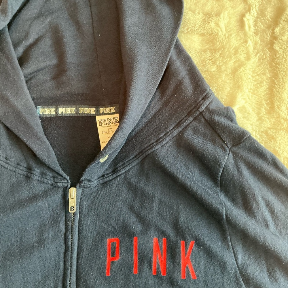 PINK Victoria's Secret St. Louis Cardinals zip  up with Red Sequin Design - Picture 2 of 4